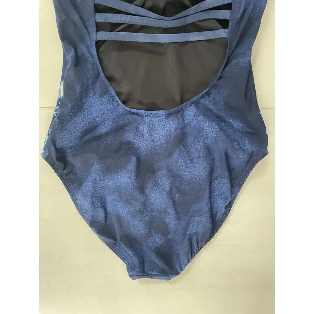 La Blanca Swimsuit One Piece Swim Tie Dye Ikat Print  Swimwear Summer